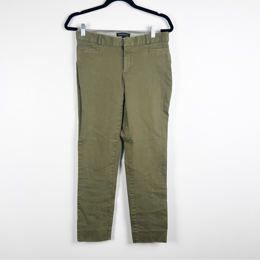 BANANA Republic Sloan Pants Green Sz‎ 4